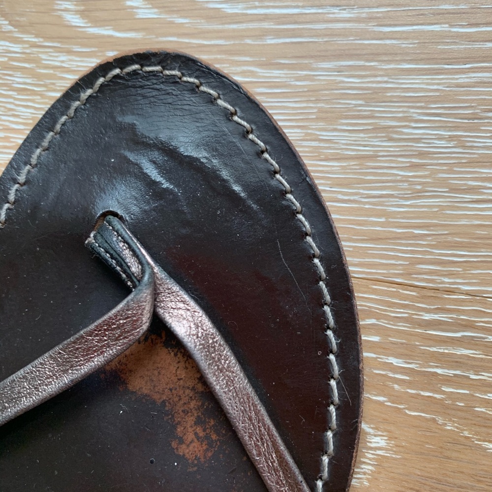 J. Crew | 2 Capri Sandal Bundle • Leather Made Italy - Picture 3 of 7